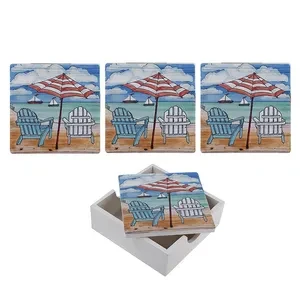Adirondack Coaster Set 4pc 72953-2