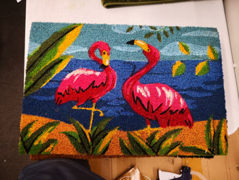 FLAMINGO PAIR MAT 20039