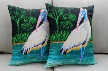 Wood Stork Pillow - Set of 2 NC738-50