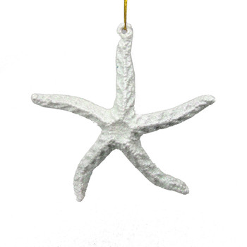 4-3/4" WHITE STARFISH ORNAMENT 68875-2