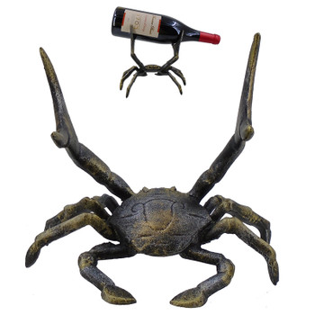 6-3/4" CRAB WINE BOTTLE HOLDER 69824-2