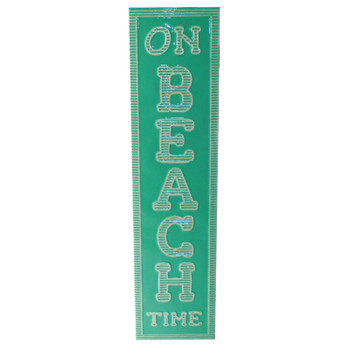 Metal On Beach Time Sign 71055-2