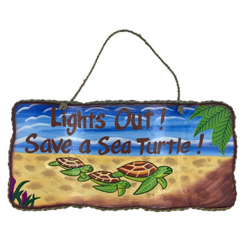 LIGHT OUT TURTLE SIGN BV1200-52