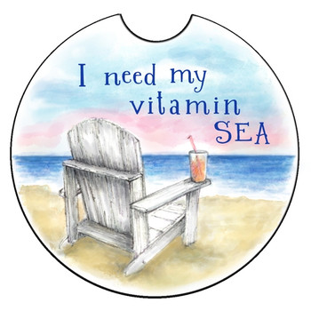 VITAMIN SEA CAR COASTER-Set of 4 BV992-52