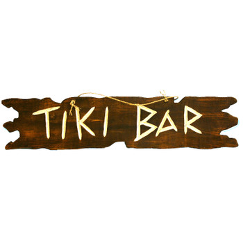 38" TIKI BAR SIGN NATURAL FINIS 20914-2