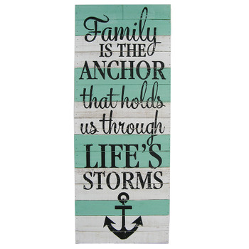 FAMILY IS THE ANCHOR PLAQUE 69945-2