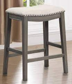 GREY BARSTOOL - Set of 2 433-30-26