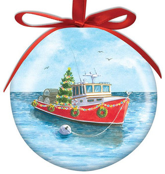 Lobster Boat Ornament 851-90-116