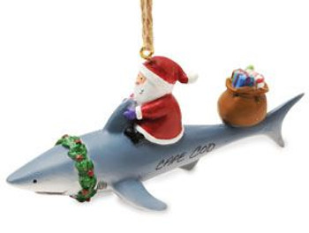 Santa and Shark Ornament 856-67-116