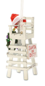 Santa on Duty Ornament 871-50-116