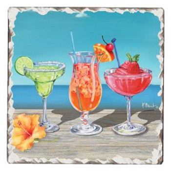 BEACH COCKTAILS COASTER 67987-91