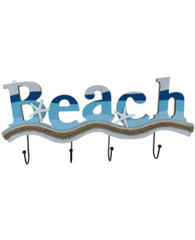 BEACH SIGN W/HOOKS BV1289-52 BEACH SIGN W/HOOKS BV1289-52