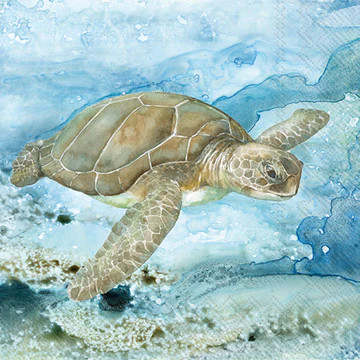 UNDER SEA TURTLE NAPKIN C-064800-34