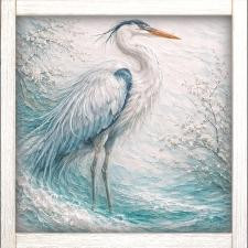 24x24 Blue Heron A-24-621-112