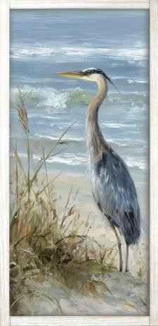 23x46 Feathered Blue Heron Right  PB-602-112