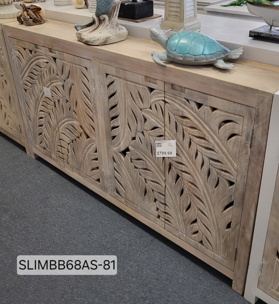 4 DR SLIM LEAF CABINET SLIMBB68AS-81