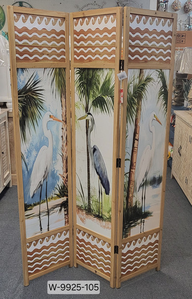 3 PANEL HERON SCREEN WDN W-9925-105