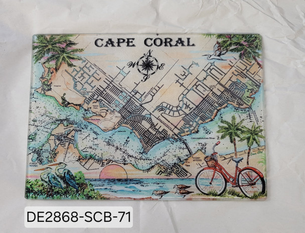 CAPE CORAL SEA CHART CUTTUNG BOARD SM DE2868-SCB-71