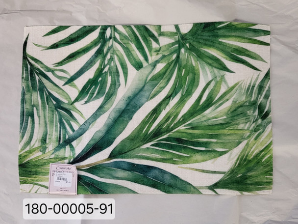 IN GREEN FAB PLACEMAT 180-00005-91