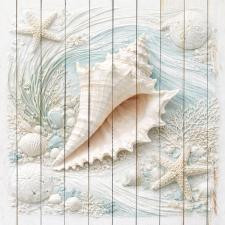 15x15 Conch Shell on Ocean Floor SL-1515-609-112