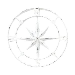 28 in White Compass Rose 75447-2