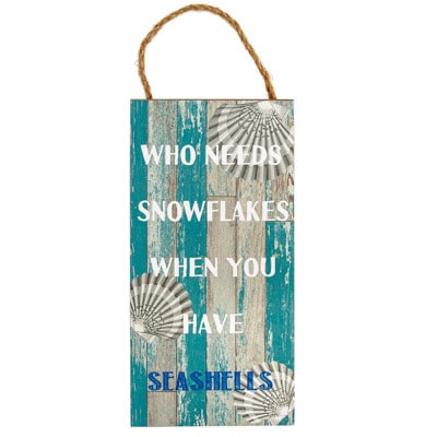 Sign Snowflake Shells W-9518-105