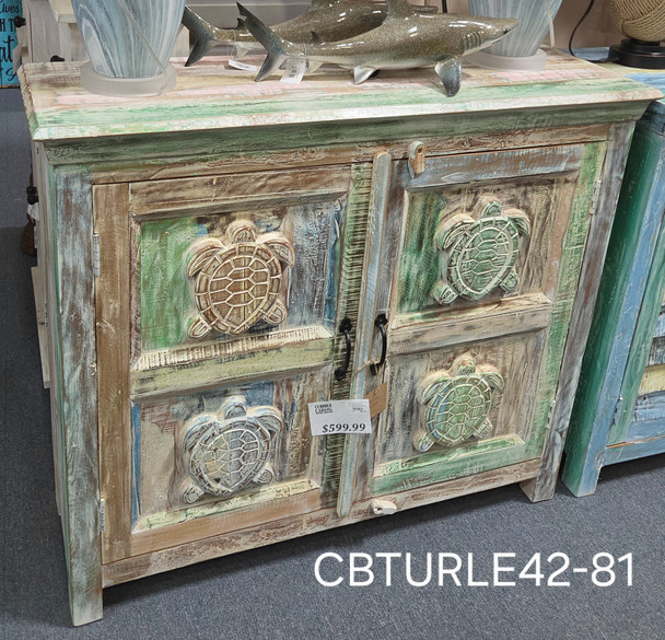 Carved Turtle Cabinet CBTURTLE42LC-81