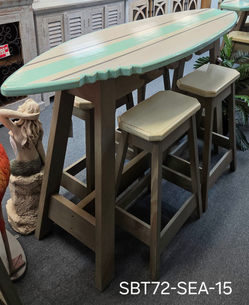 90" Surfboard 7 pc Table Sandy SBT-90-SAND-15