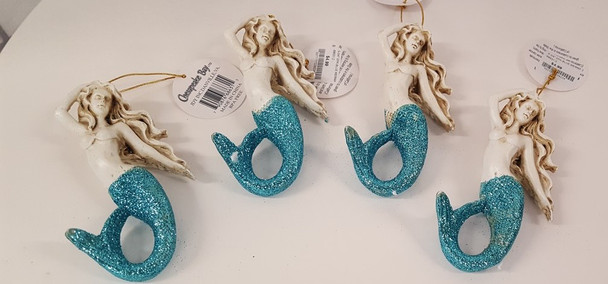 Mermaid Ornament - 68631-2  each