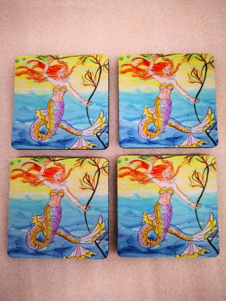 Mermaid Coasters - Set of 4 CT373-50