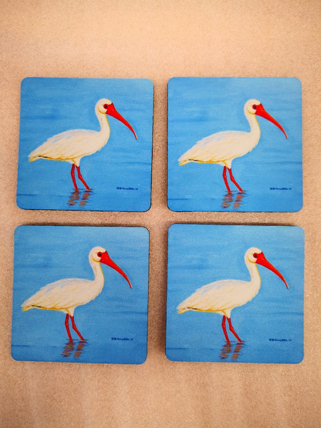 White Ibis Coasters - Set of 4 CT1086-50