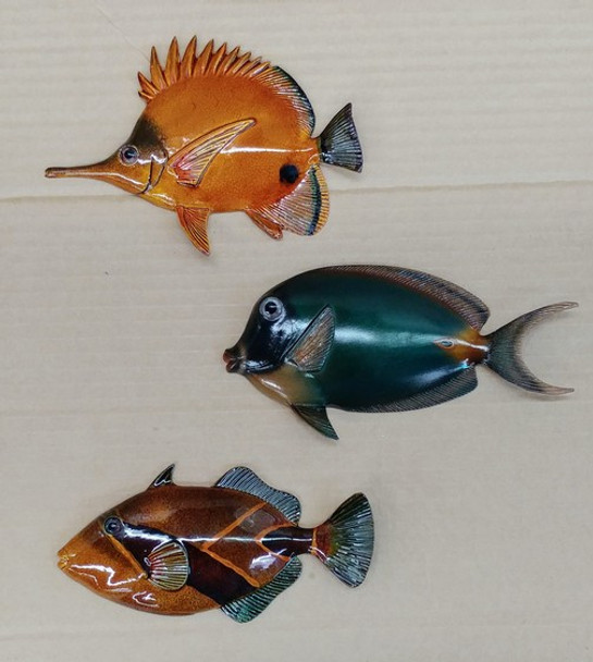 6"Classic Tropical Fish Wall Plaque - 6ctfw-65   each
