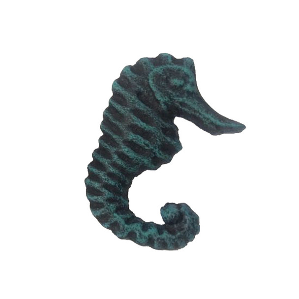 Verdigris Seahorse Drawer Pull - Set of 8 69012-2