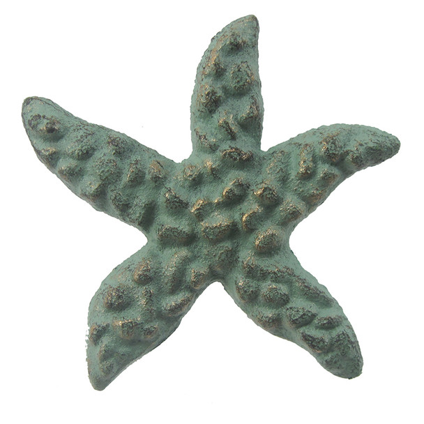 Verdigris Starfish Drawer Pull - Set of 8 69007-2