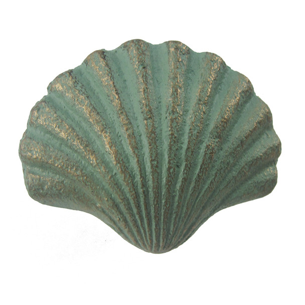 Verdigris Scallop Drawer Pull - Set of 8 69000-2