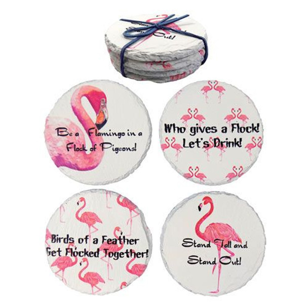 Flamingo Coasters 4 pack  - Set of 2 BV227-52