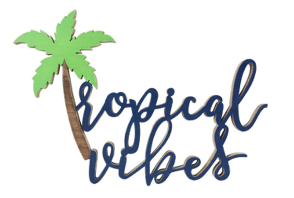 Tropical Wood Sign 19794-7