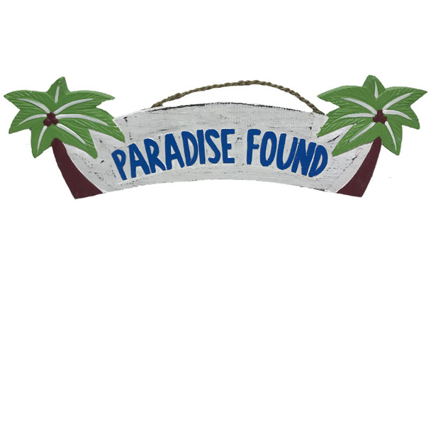 22" PARADISE FOUND WALL PLAQUE 10865-2