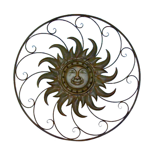 40" SUN FACE WALL DECOR 47381-2