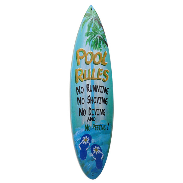 30-3/4" POOL RULES PLAQUE 69491