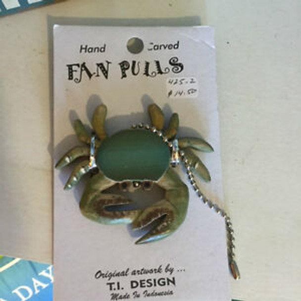 Fan Pull - Blue Crab C345-10