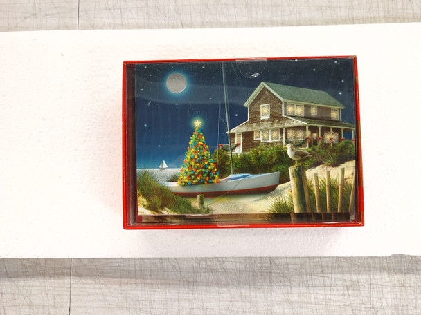 Moonlit Beach Christmas Cards (Box of 16)