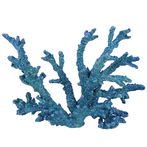 11-1/2" BLUE CORAL WITH GLITTER 70616-2