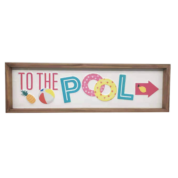 Colorful Pool Sign 72840-2