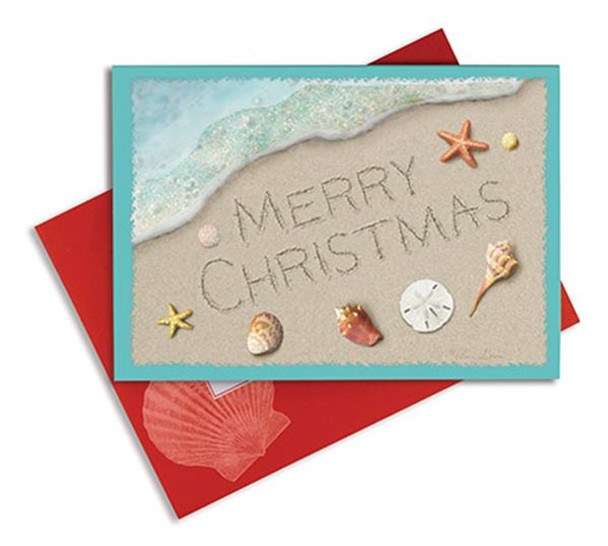 Beach Xmas Cards 27-093-116 (Box of 16)