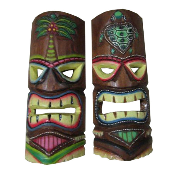 12" TURTLE/PALM TIKI MASK 22420-2