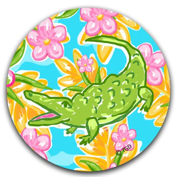 Preppy Alligator Car Coaster TG216-122