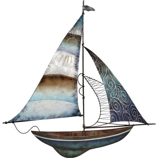 Sailboat/Compass Wall Décor 7027-18