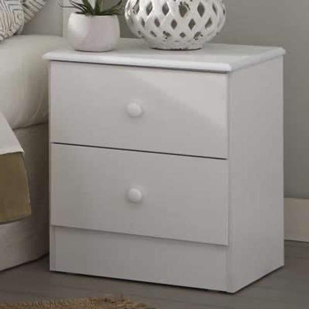 White Nightstand 193-02-26