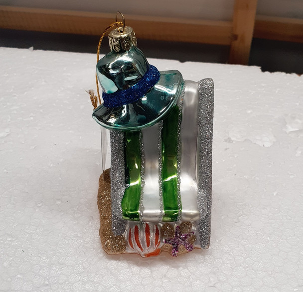 Blown Glass Adirondack Ornament